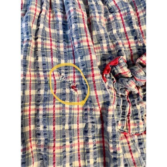 Vintage Amish Mennonite Handmade Modest Girls Dress Plaid Pockets S/M See Photos - Picture 7 of 7